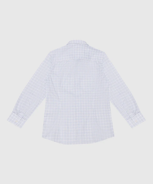 Children's White Checked Shirt 2 Children's White Checked Shirt - Image 2