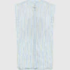 Dondup Blue Striped Top