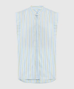 Dondup Blue Striped Top