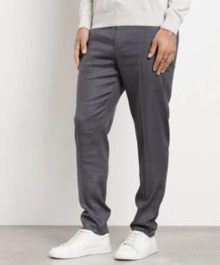 Peserico Gray Linen And Wool Chinos -Summer Fashion Clothing 28adab59 210e 44c8 b08a 7b9c204d6ed2