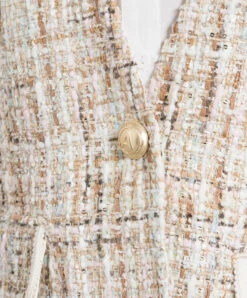 Beige Tweed Vest With Sequins 9 Beige Tweed Vest With Sequins -Summer Fashion Clothing 298a7ded fab3 49cb b183 2f7754f2a164