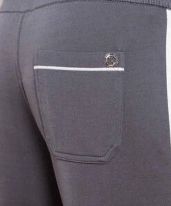 Gray Silk Track Pants With Stripes -Summer Fashion Clothing 29be74e0 9035 4275 bd4f a0daec8f2286