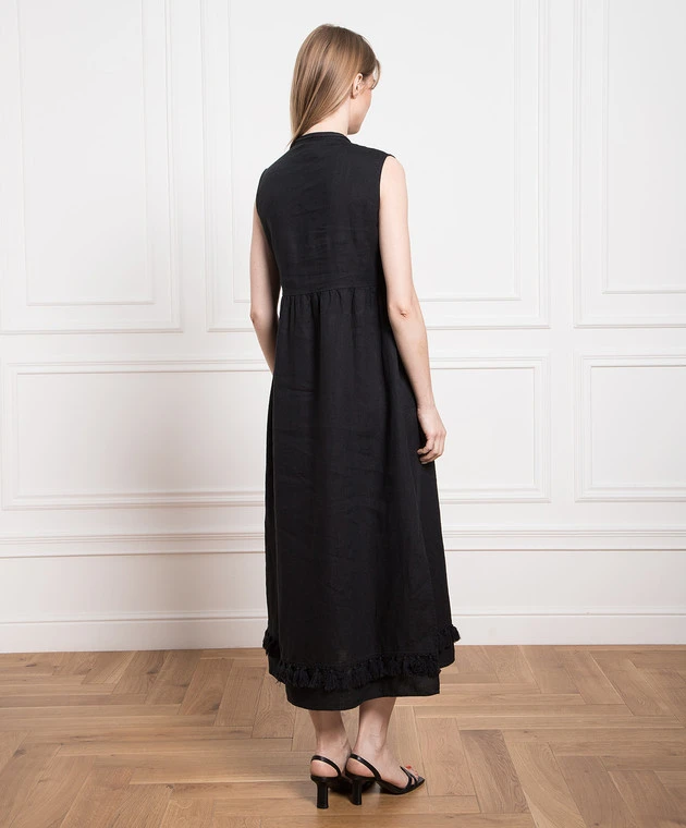 MAX & Co. Black Linen Dress 4 MAX & Co. Black Linen Dress - Image 4