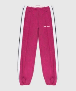 Palm Angels Children's Raspberry Joggers With Stripes