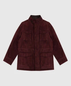 Children's Burgundy Suede Jacket