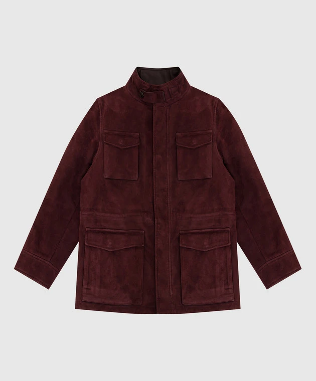 Children's Burgundy Suede Jacket 1 Children's Burgundy Suede Jacket