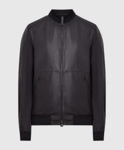 Black Combination Jacket With Logo