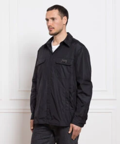 Dolce & Gabbana Black Windbreaker With Logo -Summer Fashion Clothing 2c7efb7f 695b 4f7b b1ce c1ba79380b99