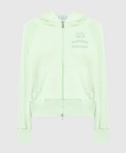 ERMANNO SCERVINO Green Sports Jacket With A Logo