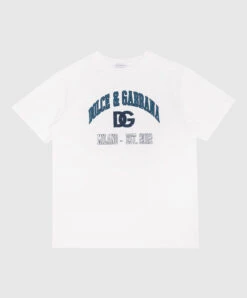 Dolce & Gabbana Children's White T-shirt With Logo Print