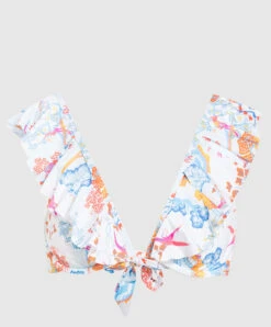 Vilebrequin White Bodice From Lizzy Swimsuit With Print