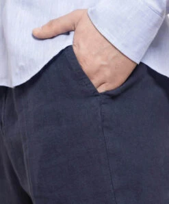 Peserico Blue Linen Pants -Summer Fashion Clothing 2de4f334 5401 4281 ad40 73aaea74dc3a