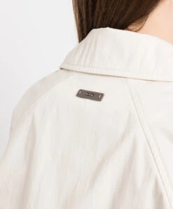 Peserico Beige Double-breasted Trench Coat With Monil Chain -Summer Fashion Clothing 2e2d20ef 0a1e 4c46 ae04 fa30655e99ff