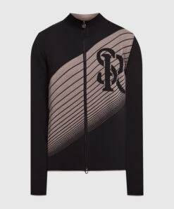 Summer Fashion Clothing 29 Black Sports Jacket With A Logo Pattern