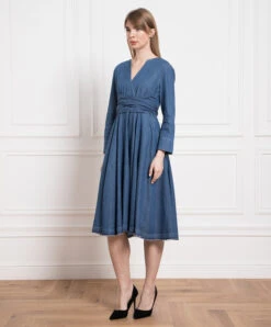 MAX & Co. Midi Blue Denim Dress -Summer Fashion Clothing 2f083046 9cd8 415f 9bfd 8438448d369b