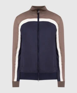 Summer Fashion Clothing 31 Blue Sports Jacket With Logo Embroidery