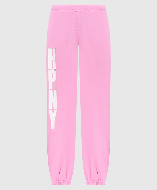 Pink Joggers With Logo Print 1 Pink Joggers With Logo Print