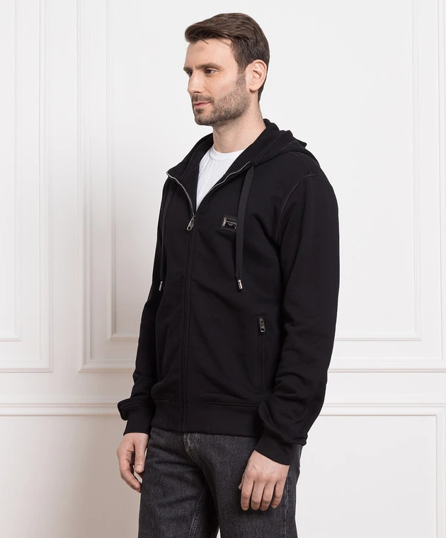 Dolce & Gabbana Black Sports Jacket With A Logo 3 Dolce & Gabbana Black Sports Jacket With A Logo - Image 3