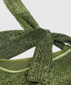 OSEREE Children's Green Dress Osemini Lumiere Dress With Lurex -Summer Fashion Clothing 338fb2ca 0f75 4876 b1b5 c326f1a191ad