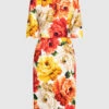 Dolce & Gabbana Peony Print Dress