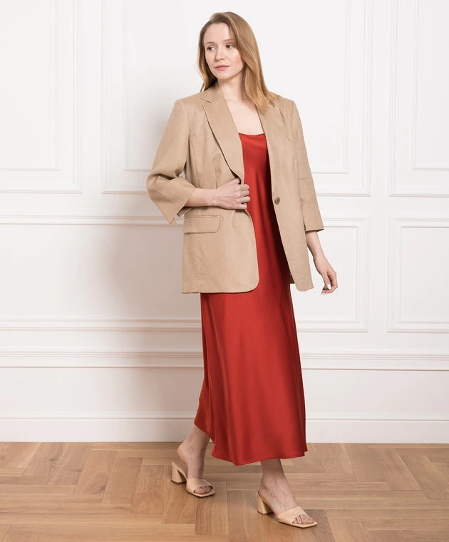 MARINA RINALDI Brown Dress 2 MARINA RINALDI Brown Dress - Image 2
