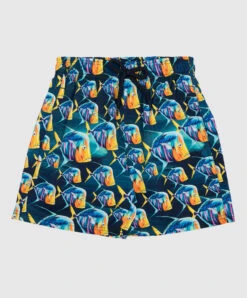 Vilebrequin Children's Blue Joris Swimming Shorts In A Print
