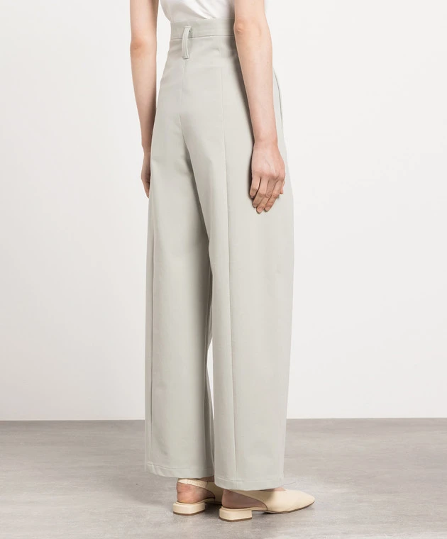 Philosophy Di Lorenzo Serafini Green Trousers With A High Fit 4 Philosophy Di Lorenzo Serafini Green Trousers With A High Fit - Image 4