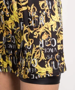 Versace Jeans Couture Black Skirt-shorts With Pleating In Logo Couture Print 9 Versace Jeans Couture Black Skirt-shorts With Pleating In Logo Couture Print -Summer Fashion Clothing 3677738f c8af 4b4f a731 807613f83360