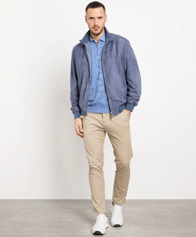 Blue Suede Jacket 2 Blue Suede Jacket - Image 2