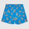 Palm Angels PA Bears Kids Blue Swim Shorts