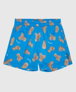 Palm Angels PA Bears Kids Blue Swim Shorts