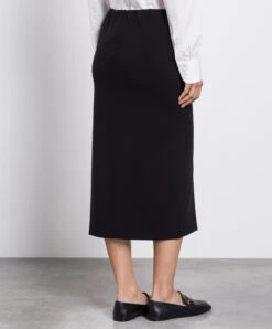 The Row Alania Black Midi Skirt 8 The Row Alania Black Midi Skirt -Summer Fashion Clothing 380ef328 67fc 4acb a509 a4db7e4fc141