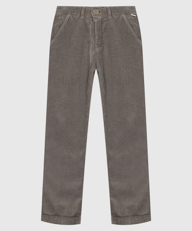 Il Gufo Children's Gray Corduroy Trousers 1 Il Gufo Children's Gray Corduroy Trousers