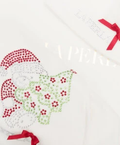 LA PERLA Children's White Set Of Overalls And A Cap -Summer Fashion Clothing 394f1c86 ee7a 4c75 8956 f2e8ebc0e65c