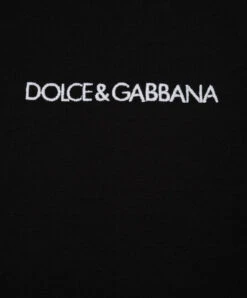 Dolce & Gabbana Children's Black T-shirt With Contrasting Logo Embroidery 5 Dolce & Gabbana Children's Black T-shirt With Contrasting Logo Embroidery -Summer Fashion Clothing 39a93543 968d 435c a19a 82f856ff5381
