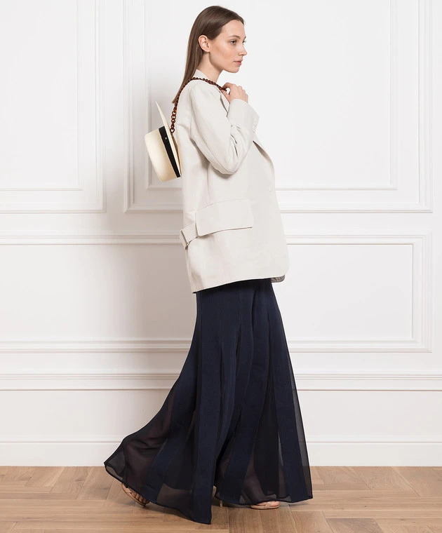 Max Mara Blue Nicia Maxi Skirt 2 Max Mara Blue Nicia Maxi Skirt - Image 2