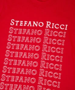 Children's Red T-shirt With Logo Print -Summer Fashion Clothing 3a6f5f72 5d49 4bd0 958a 30bf944d5080