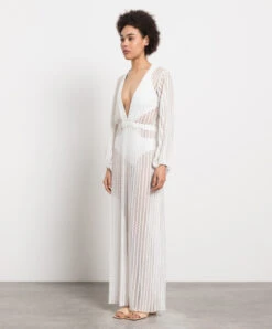 White Fernanda Maxi Beach Dress -Summer Fashion Clothing 3d71cc06 abba 4129 92c8 9654b942ec00