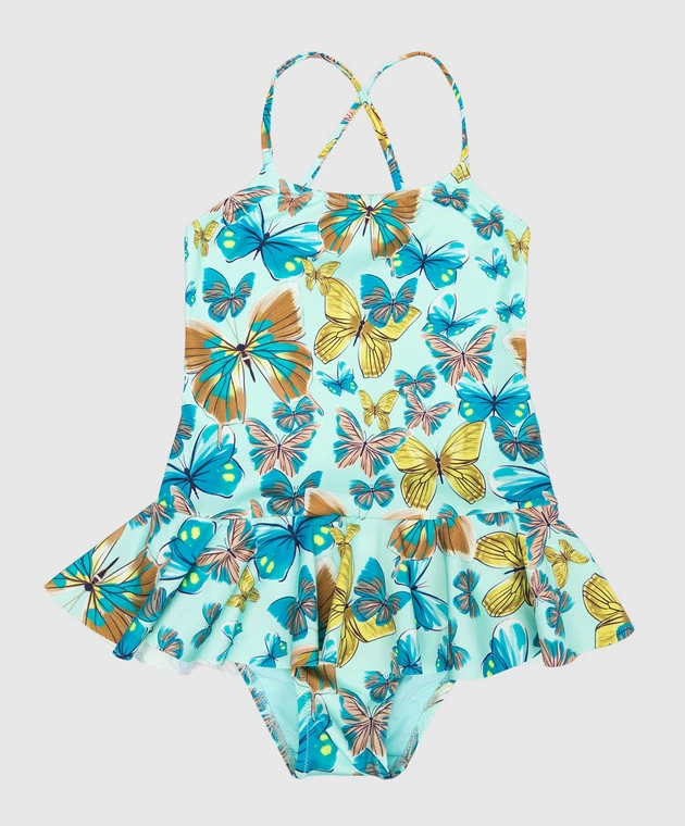 Vilebrequin Children's Blue Grilly Swimsuit In A Print 1 Vilebrequin Children's Blue Grilly Swimsuit In A Print