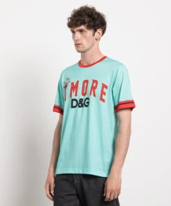 Dolce & Gabbana Green T-shirt With A Print -Summer Fashion Clothing 3f1ae0ba 1dc6 4ce0 99c1 008f378b2926