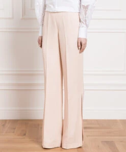 TWINSET Pink Flared Pants With Slits -Summer Fashion Clothing 3f41d2e4 3f53 4247 b0bd c01c48537108