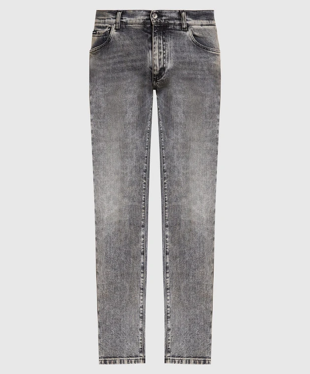 Dolce & Gabbana Gray Slim Jeans With A Vintage Effect 1 Dolce & Gabbana Gray Slim Jeans With A Vintage Effect