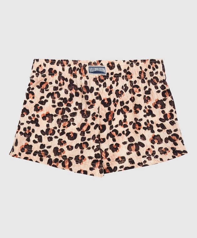 Vilebrequin Children's Beige Gaya Printed Swimming Shorts 2 Vilebrequin Children's Beige Gaya Printed Swimming Shorts - Image 2