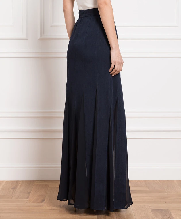 Max Mara Blue Nicia Maxi Skirt 4 Max Mara Blue Nicia Maxi Skirt - Image 4