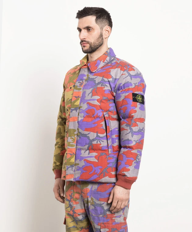 Stone Island Heritage Down Jacket In Camouflage Print 3 Stone Island Heritage Down Jacket In Camouflage Print - Image 3