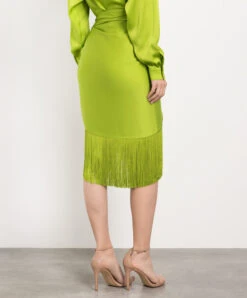 Michael Kors A Green Skirt With A Fringe 8 Michael Kors A Green Skirt With A Fringe -Summer Fashion Clothing 41b34b4f 38b0 4ffc b038 b12fa7c0a106