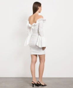 Philosophy Di Lorenzo Serafini White Mini Dress With Drape 8 Philosophy Di Lorenzo Serafini White Mini Dress With Drape -Summer Fashion Clothing 41e7b51f 0d6c 4d74 bf01 966b904dde22