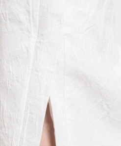 White Midi Skirt With Reaper Effect -Summer Fashion Clothing 42039e6f 50a6 44fe 9b58 d9bc9cd4e6d8