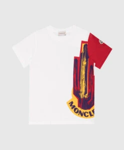 Children's White T-shirt With A Print