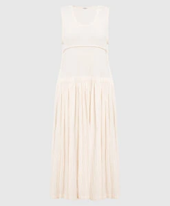 Jil Sander Beige Dress With Drapery